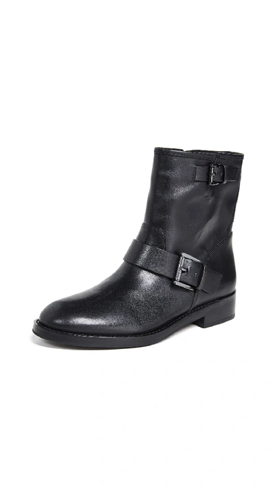 Michael Michael Kors Reeves Moto Booties In Black