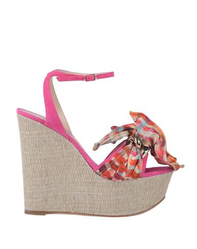 Casadei Sandals In Fuchsia
