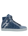 Hogan Rebel Sneakers In Slate Blue