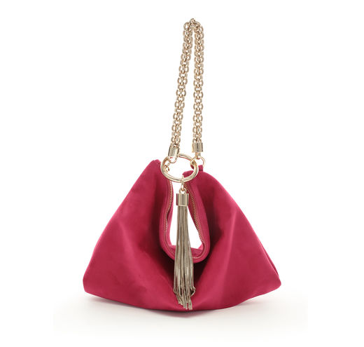 raspberry clutch bag