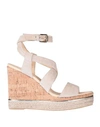Hogan Sandals In Beige