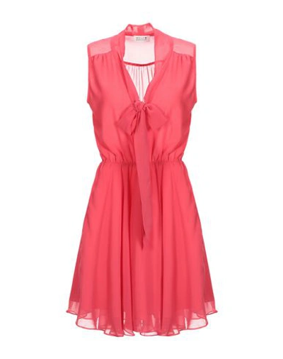 Molly Bracken Short Dresses In Coral