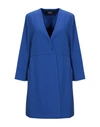 Armani Jeans Overcoats In Bright Blue
