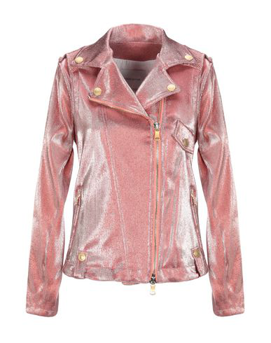Pierre Balmain Biker Jacket In Salmon Pink | ModeSens