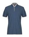 Brunello Cucinelli Polo Shirts In Blue