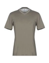 Brunello Cucinelli T-shirts In Military Green