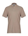 Brunello Cucinelli Polo Shirt In Light Brown