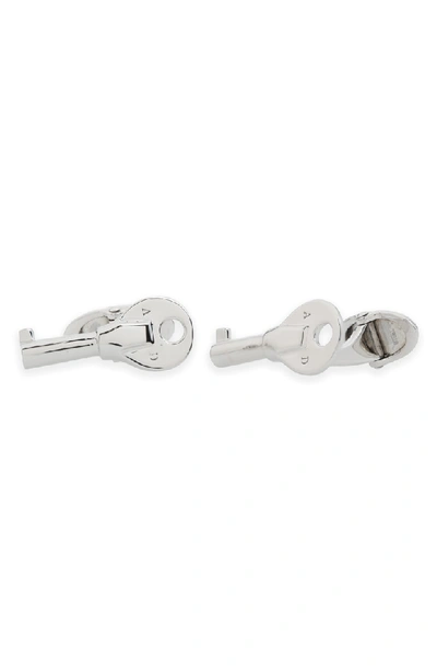 Dunhill Attache Key Cuff Links In Silver