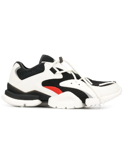 Reebok White & Black Run.r 96 Sneakers