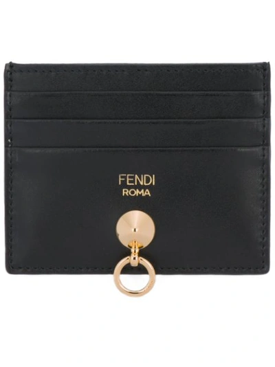 Fendi Black Hardware Card Holder