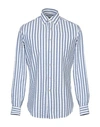 Alessandro Gherardi Striped Shirt In Slate Blue