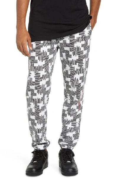 Wesc Baker Puzzle Check Sweatpants In Black