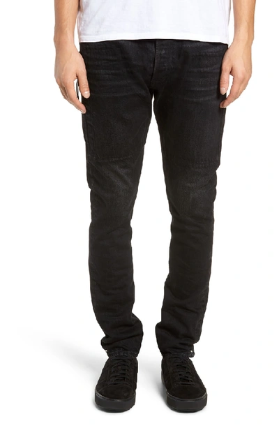 Mr Completely Emirate Slim Fit Jeans In Black Japan Selvedge