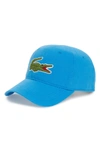 Lacoste 'big Croc' Logo Embroidered Cap In Ibiza