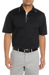 Bobby Jones Solid Tipped Polo In Black