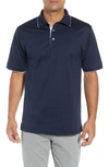 Bobby Jones Solid Tipped Polo In Navy