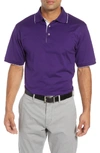 Bobby Jones Solid Tipped Polo In Purple