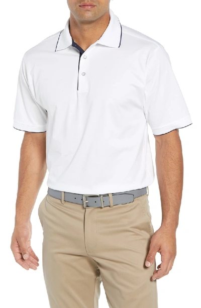 Bobby Jones Solid Tipped Polo In White