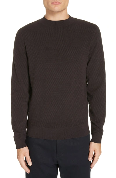 Apc Diamond Matelassé Sweater In Noir