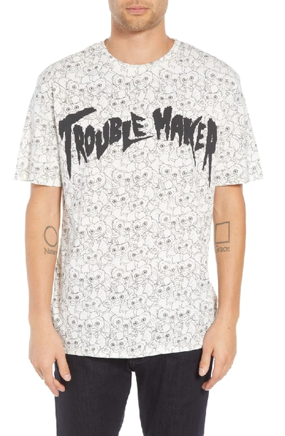 Elevenparis Trouble Maker Graphic T-shirt In White