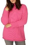 Sanctuary Supersized Curl Up Sweater In Street Pink