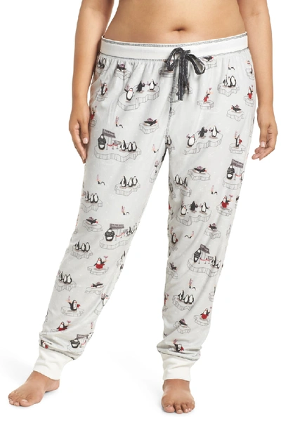 Pj Salvage Velour Pajama Pants In Silver
