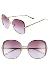 Gucci 58mm Gradient Sunglasses - Gold/ Purple/ Dark Gradient