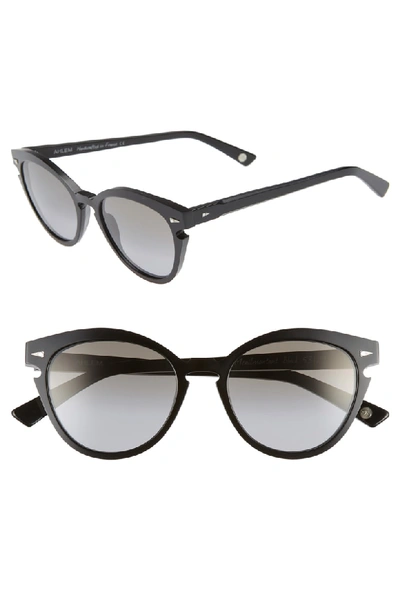Ahlem Menilmontant 53mm Cat Eye Sunglasses - Black