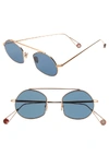 Ahlem Victoire 47mm Aviator Sunglasses - Rose Gold