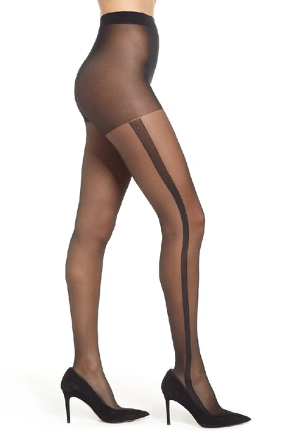 Pretty Polly Stripe Sheer Tights In Black