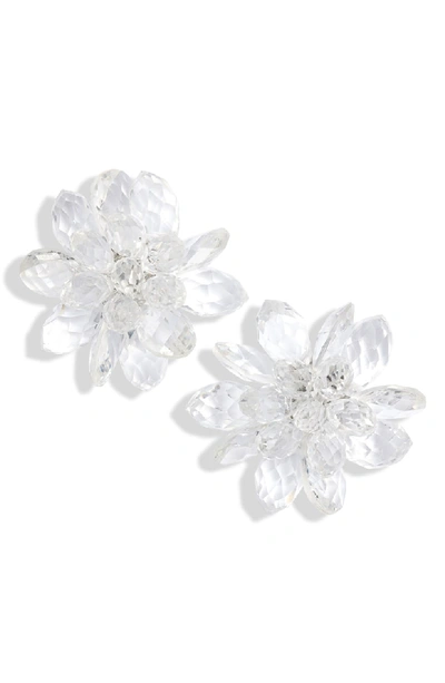 Kate Spade Full Flourish Flower Stud Earrings In Clear ModeSens