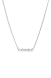 Dana Rebecca Designs Lulu Jack Bezel Diamond Bar Necklace In White Gold/ Dia