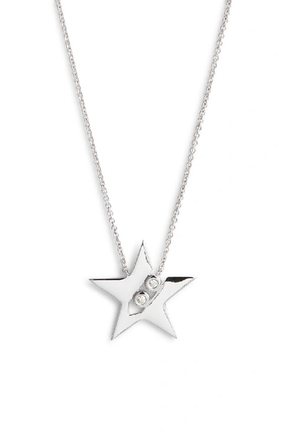 Dana Rebecca Designs Julianne Himiko Diamond Star Pendant Necklace In White Gold/ Dia