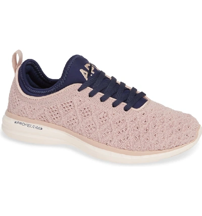 Apl Athletic Propulsion Labs Techloom Phantom Running Shoe In Rose Dust/ Navy/ Nude