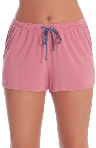 In Bloom By Jonquil Lounge Shorts In Pink Adobe
