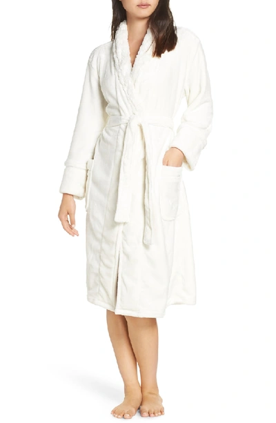 Pj Salvage Luxe Faux Fur Robe In Natural