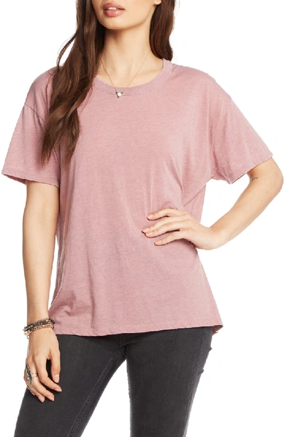 Chaser High Low Tee In Rosebud