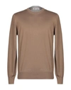 Brunello Cucinelli Sweaters In Light Brown