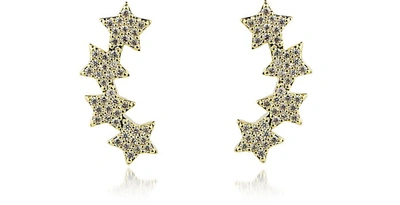 Federica Tosi Earrings Lobo Multi Stars Earrings In Gold