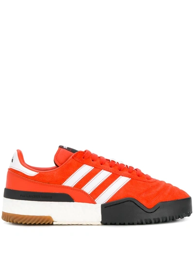 Adidas Originals By Alexander Wang X Alexander Wang Bball Soccer Sneakers In Orange/white