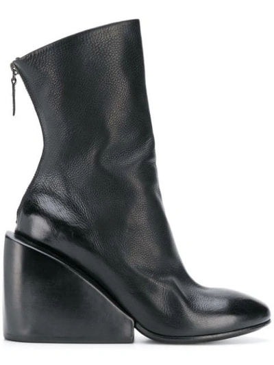 Marsèll Wedge Ankle Boots In Black