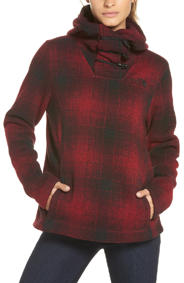 north face plaid pullover