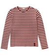 Kule The Modern Stripe Cotton Tee In Red