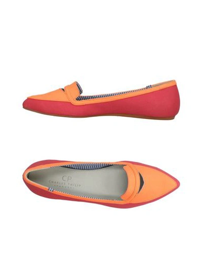 Charles Philip Loafers In Coral