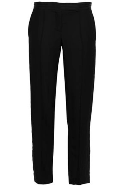 Amanda Wakeley Woman Crepe Tapered Pants Black