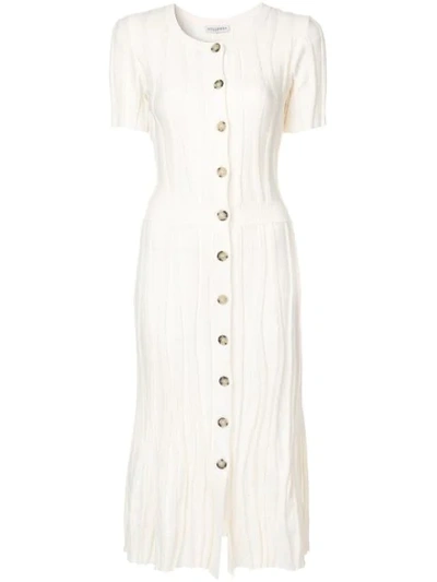 Altuzarra Abelia Cotton-blend Dress In White