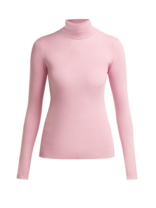 baby pink turtleneck sweater
