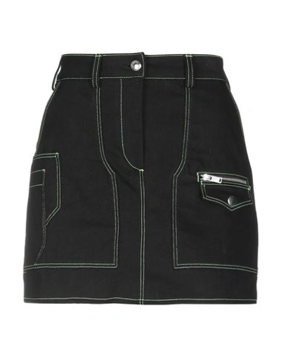 Courrèges Denim Skirt In Black