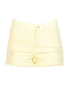 Dondup Denim Shorts In Yellow