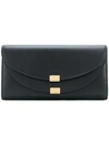 Chloé Georgia Textured-leather Wallet In Black